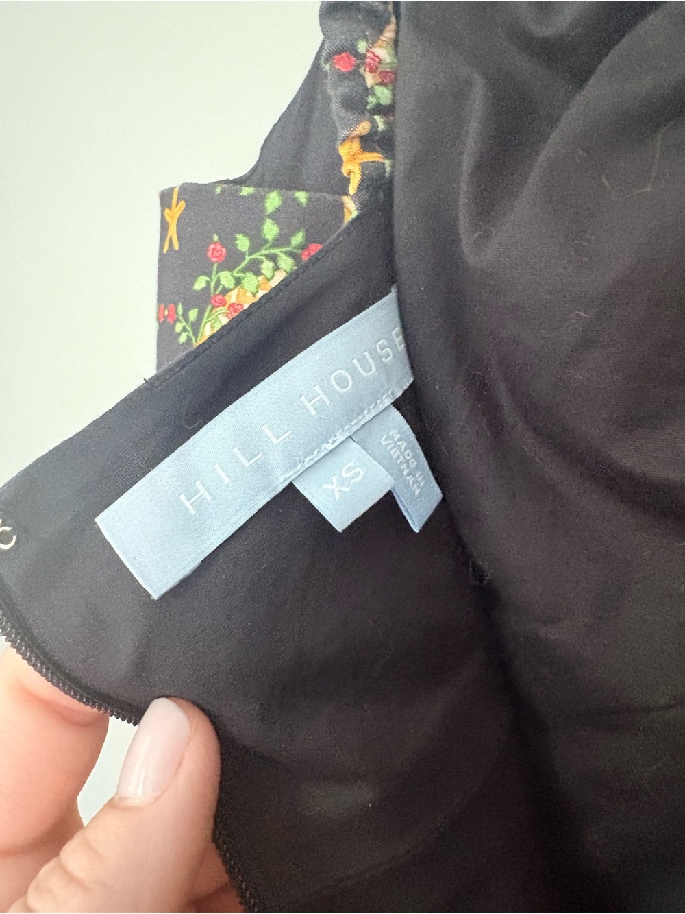 Hill House Lillie dress in Black Cisco Trellis - Picture 4 of 4